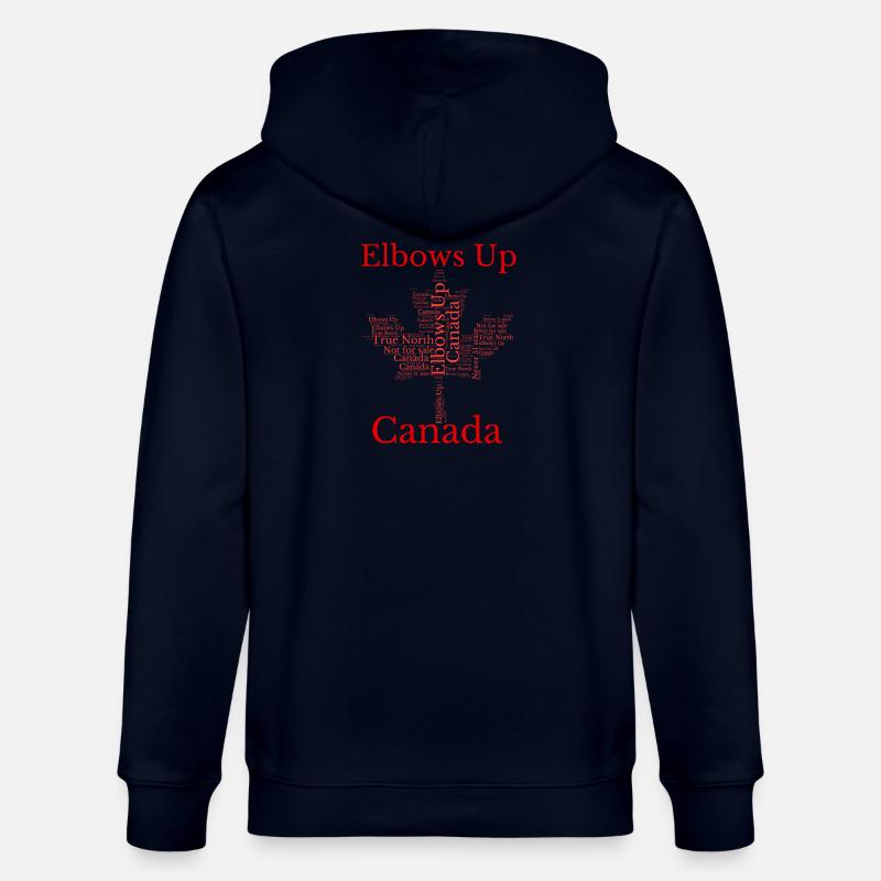 T-shirt de protestation Elbows Up Canada - Veste à capuche bio CULTIVATOR Stanley/Stella Unisexe - marine