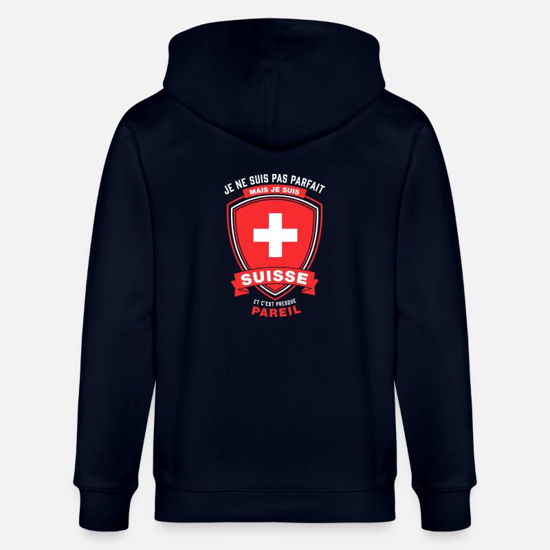 SUISSE et presque parfait - Veste à capuche bio CULTIVATOR Stanley/Stella Unisexe - marine