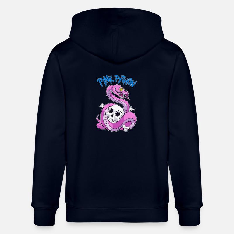 Pink Python (Blue) - Veste à capuche bio CULTIVATOR Stanley/Stella Unisexe - marine