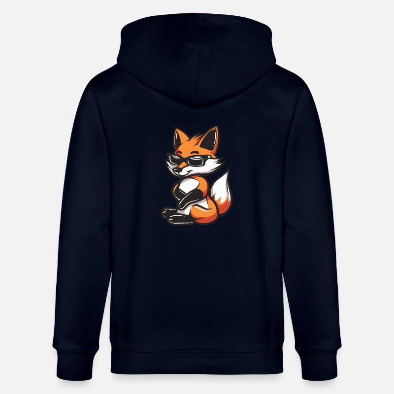 Bande dessinée cool Fox - Veste à capuche bio CULTIVATOR Stanley/Stella Unisexe - marine