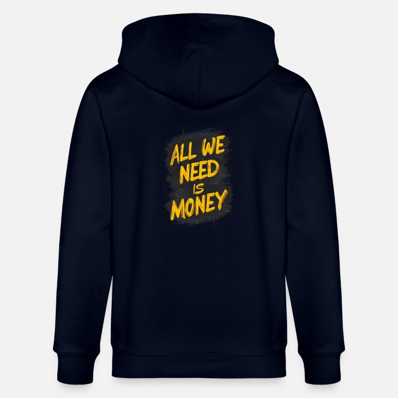 La déclaration d’argent du graffiti - Veste à capuche bio CULTIVATOR Stanley/Stella Unisexe - marine