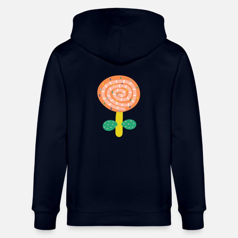 Kleine rote Blume - Stanley/Stella Unisex Bio-Kapuzenjacke CULTIVATOR - Navy