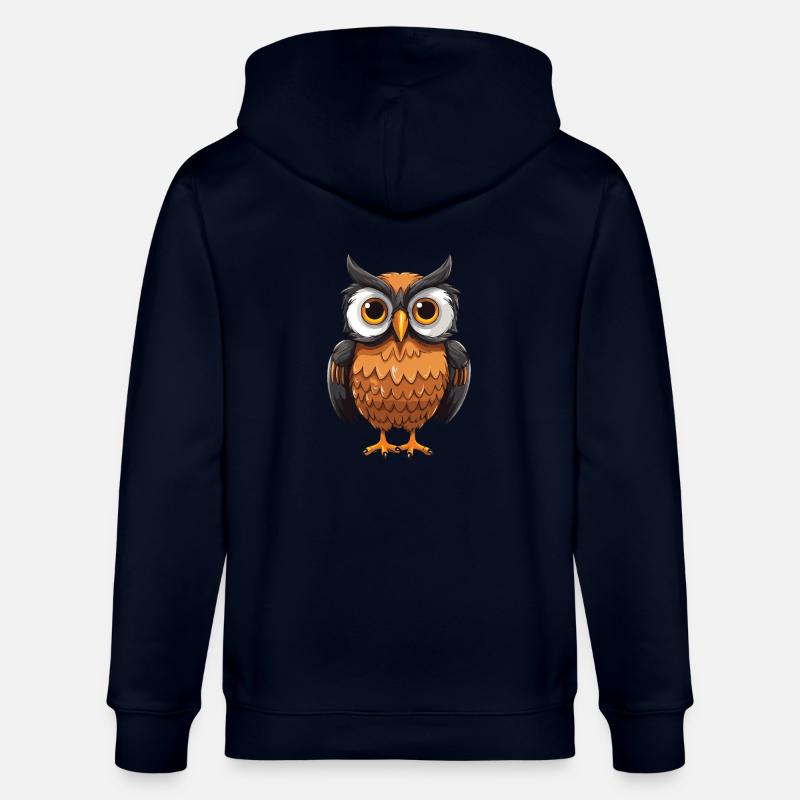 Eule Tier - Stanley/Stella Unisex Bio-Kapuzenjacke CULTIVATOR  - Navy
