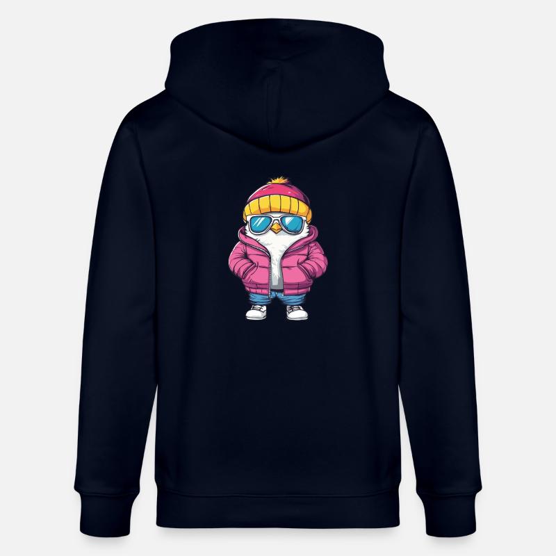 Taube Vogel Cool Comic - Stanley/Stella Unisex Bio-Kapuzenjacke CULTIVATOR  - Navy