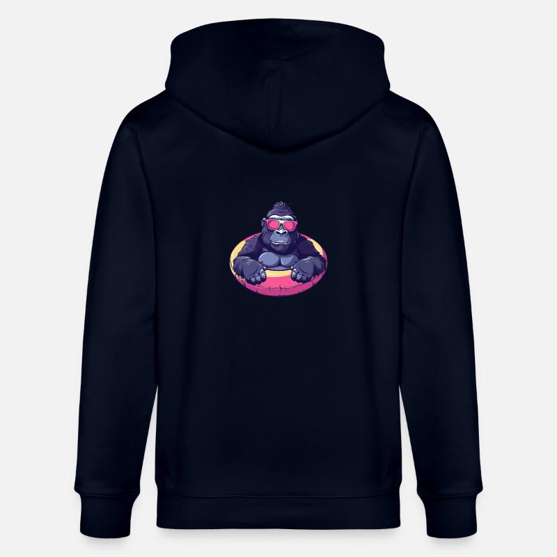 Gorilla Comic Cool - Stanley/Stella Unisex Bio-Kapuzenjacke CULTIVATOR - Navy