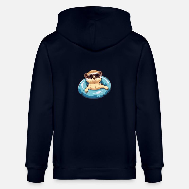 Suricate Bande Dessinée Cool - Veste à capuche bio CULTIVATOR Stanley/Stella Unisexe - marine