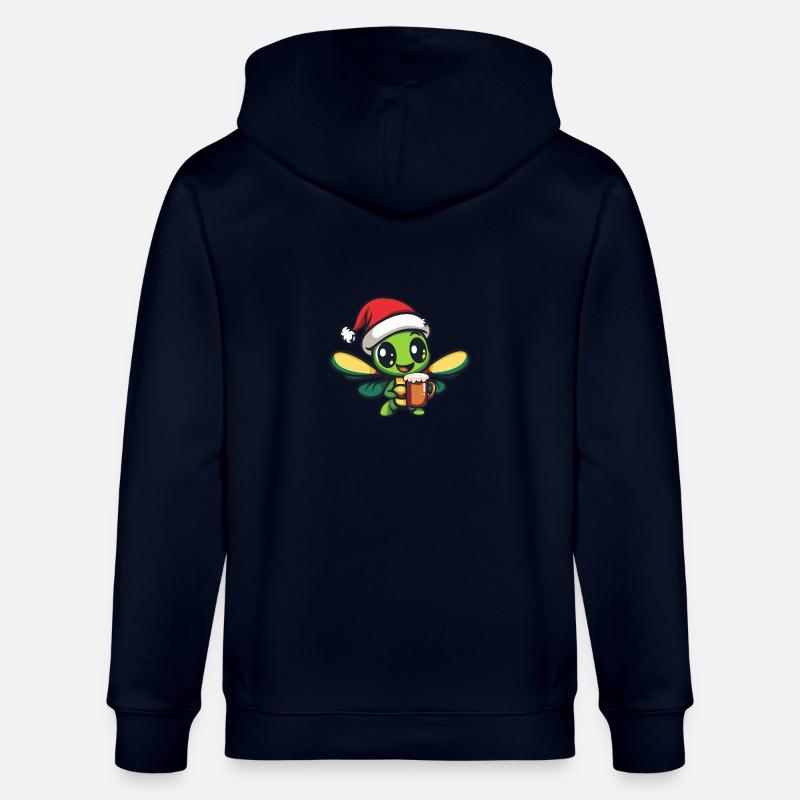 Libellule Bière Noël - Veste à capuche bio CULTIVATOR Stanley/Stella Unisexe - marine