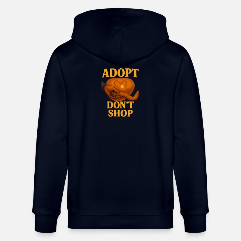 Conception empathique de l’adoption de chat - Veste à capuche bio CULTIVATOR Stanley/Stella Unisexe - marine