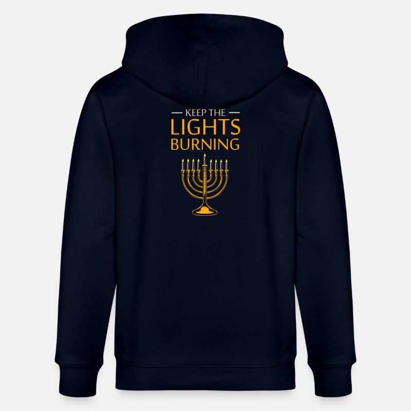 Hanoukka Hanoukka Hanoucca - Veste à capuche bio CULTIVATOR Stanley/Stella Unisexe - marine