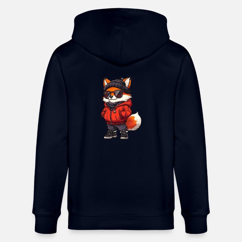 Bande dessinée cool Fox - Veste à capuche bio CULTIVATOR Stanley/Stella Unisexe - marine
