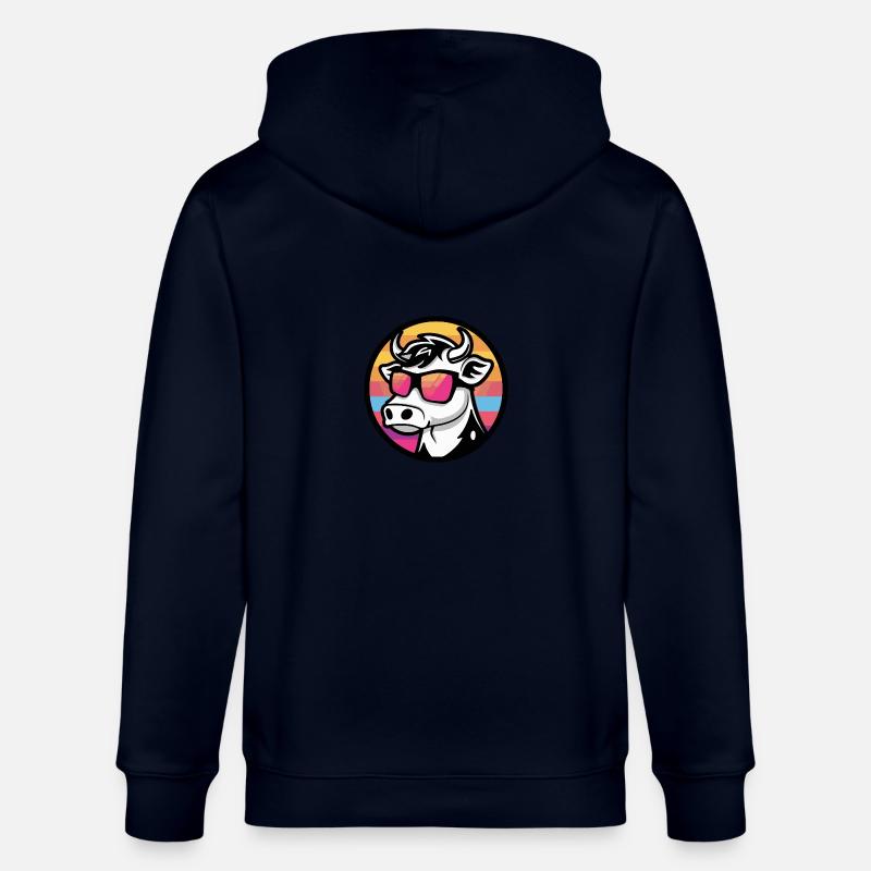 Kuh Comic Cool Sommer - Stanley/Stella Unisex Bio-Kapuzenjacke CULTIVATOR  - Navy