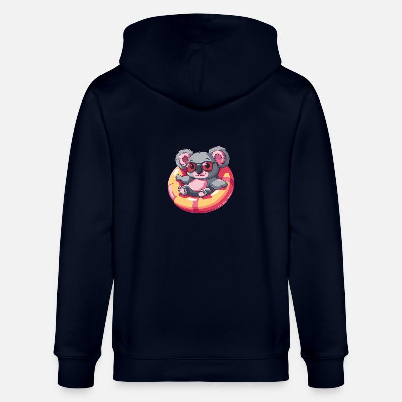 Koala Bande dessinée Cool - Veste à capuche bio CULTIVATOR Stanley/Stella Unisexe - marine