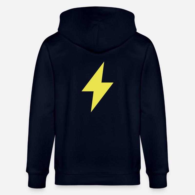 Blitz Symbol - Thunder - Flash - Stanley/Stella Unisex Bio-Kapuzenjacke CULTIVATOR  - Navy
