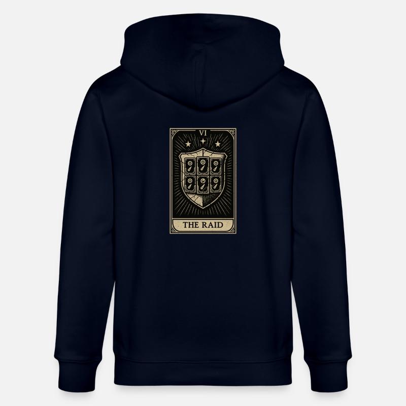 Tarot Datahoarding: The RAID Shield - Stanley/Stella CULTIVATOR  Unisex Organic Hooded Jacket - navy