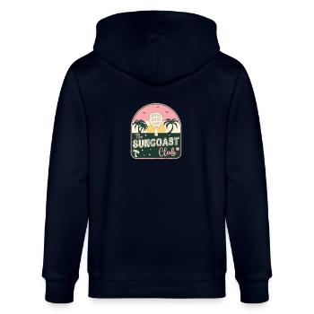 Padel Suncoast Club Funny Sunny Padeltennis - Stanley/Stella CULTIVATOR  Unisex Organic Hooded Jacket - navy - Back - Anna (173cm)