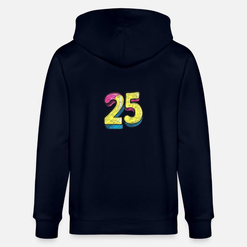 25 Symbole numérique - Veste à capuche bio CULTIVATOR Stanley/Stella Unisexe - marine