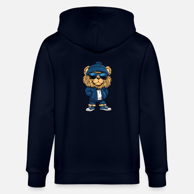 Löwe Cool Comic - Stanley/Stella Unisex Bio-Kapuzenjacke CULTIVATOR  - Navy