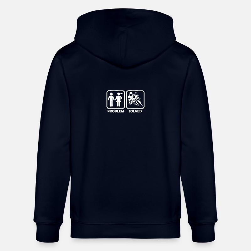 motorcycle superbike problem solution - Stanley/Stella Unisex Bio-Kapuzenjacke CULTIVATOR - Navy
