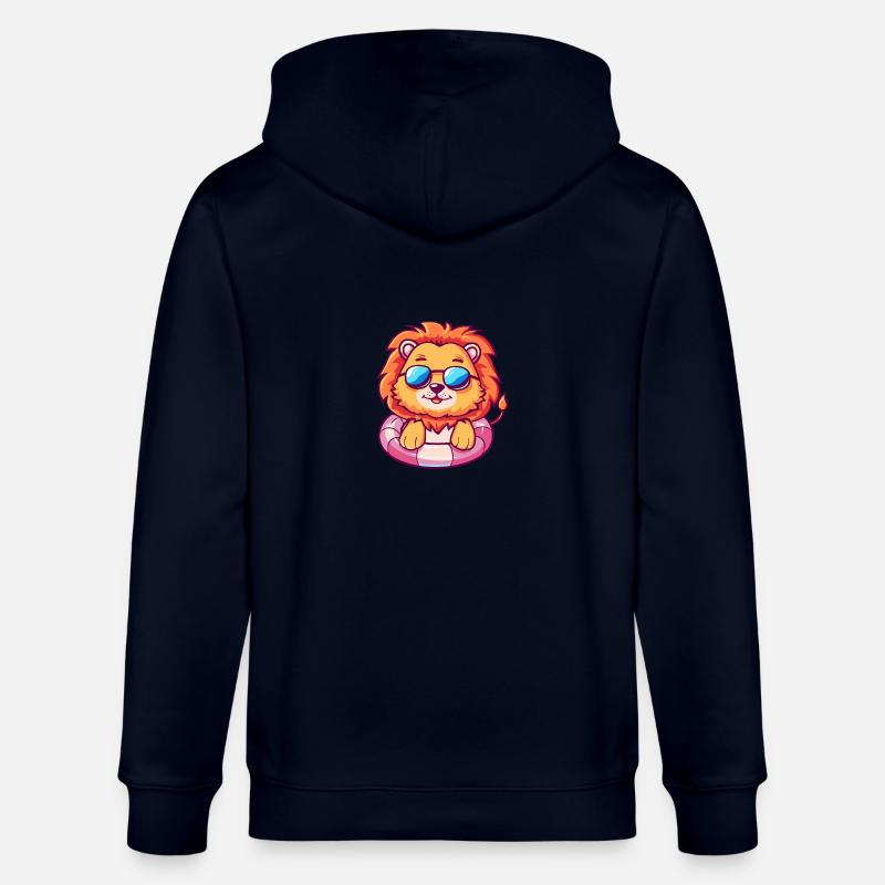 Löwe Comic Cool - Stanley/Stella Unisex Bio-Kapuzenjacke CULTIVATOR  - Navy