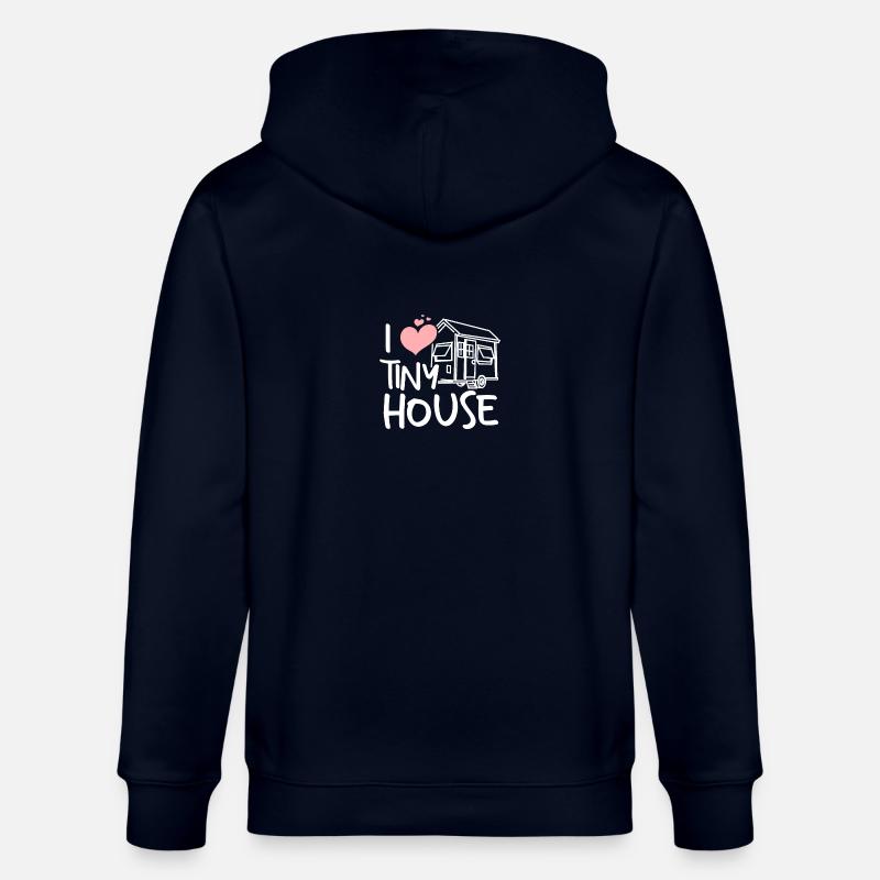 Tiny house builder - Stanley/Stella CULTIVATOR  Unisex Organic Hooded Jacket - navy