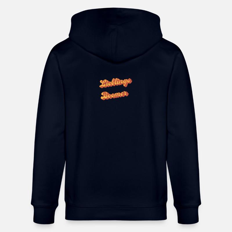 Darling Boomer Retro Script - Veste à capuche bio CULTIVATOR Stanley/Stella Unisexe - marine