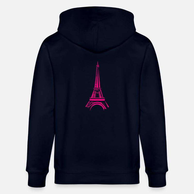 Eiffelturm - Stanley/Stella Unisex Bio-Kapuzenjacke CULTIVATOR  - Navy