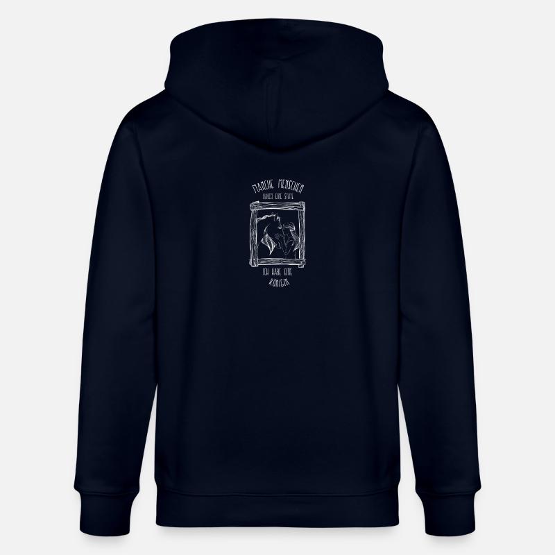 Pferde Stute - Stanley/Stella Unisex Bio-Kapuzenjacke CULTIVATOR - Navy