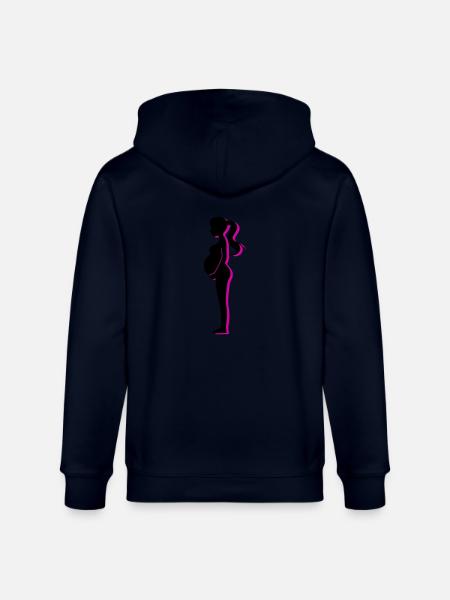 Femme Grossesse Bébé - Veste à capuche bio CULTIVATOR Stanley/Stella Unisexe - marine