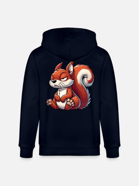 Squirrel Squirrel Squirrel Lover Rodent - Stanley/Stella CULTIVATOR  Unisex Organic Hooded Jacket - navy