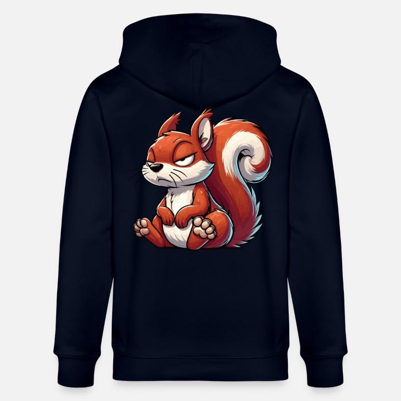 Eichhörnchen Eichhorn Eichhörnchenliebhaber Nager - Stanley/Stella Unisex Bio-Kapuzenjacke CULTIVATOR  - Navy