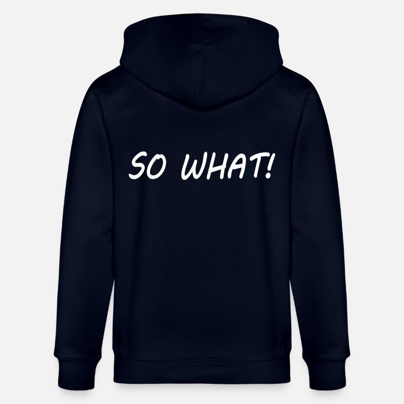 So what - Veste à capuche bio CULTIVATOR Stanley/Stella Unisexe - marine