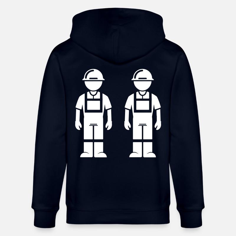 Construction Worker Team - Stanley/Stella CULTIVATOR Unisex Organic Hooded Jacket - navy