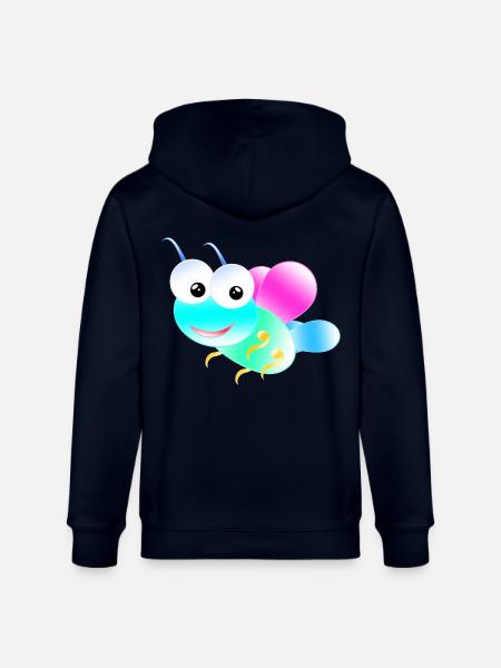 Papillon pastel - Veste à capuche bio CULTIVATOR Stanley/Stella Unisexe - marine