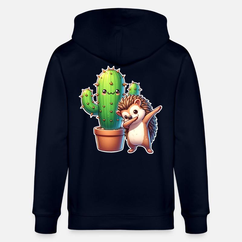 Cactus hérisson - Veste à capuche bio CULTIVATOR Stanley/Stella Unisexe - marine