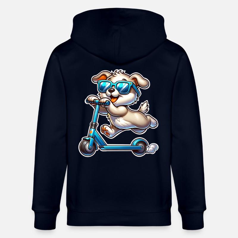 Tretroller E-Scooter E-Roller - Stanley/Stella Unisex Bio-Kapuzenjacke CULTIVATOR  - Navy