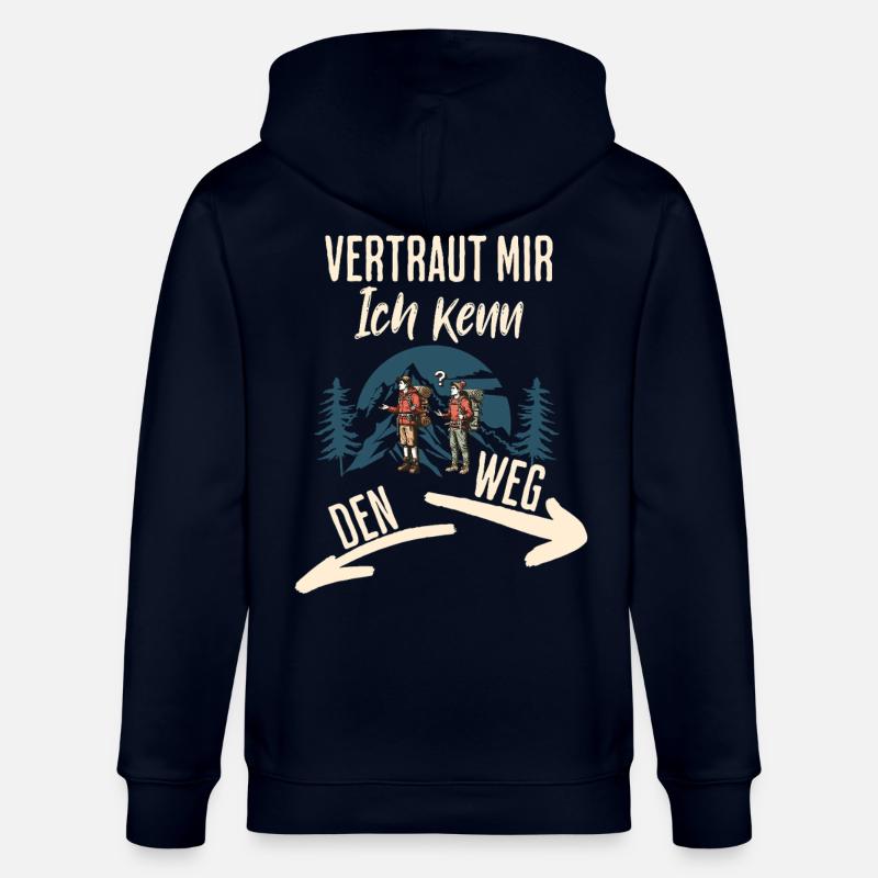 Wandern - Stanley/Stella Unisex Bio-Kapuzenjacke CULTIVATOR  - Navy