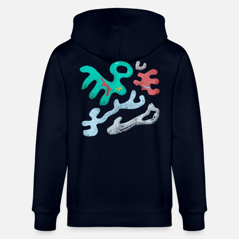 kunst modern design - Stanley/Stella Unisex Bio-Kapuzenjacke CULTIVATOR  - Navy
