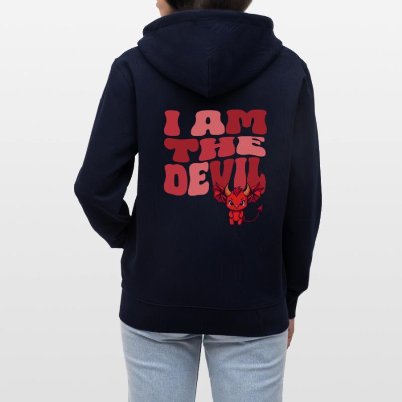 Devil Little Devil Devil Devil Woman Devil Guy Stanley/Stella CULTIVATOR  Unisex Organic Hooded Jacket