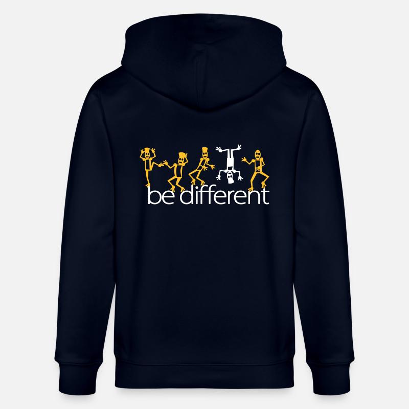 be different (2c) - Veste à capuche bio CULTIVATOR Stanley/Stella Unisexe - marine