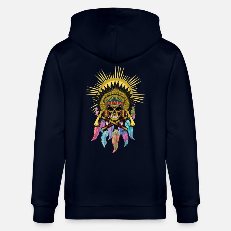 Chef du crâne de l’attrape-rêves - Veste à capuche bio CULTIVATOR Stanley/Stella Unisexe - marine