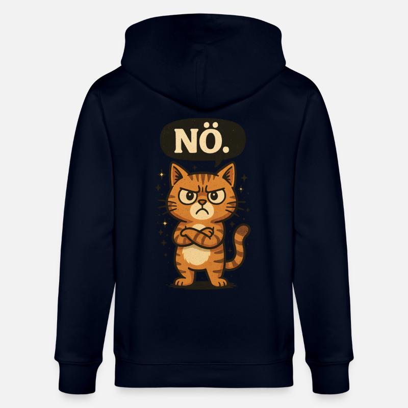 Non - le chat dit non - Veste à capuche bio CULTIVATOR Stanley/Stella Unisexe - marine