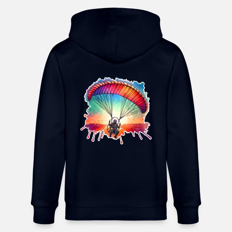 Motorschirm Paramotor - Stanley/Stella Unisex Bio-Kapuzenjacke CULTIVATOR  - Navy