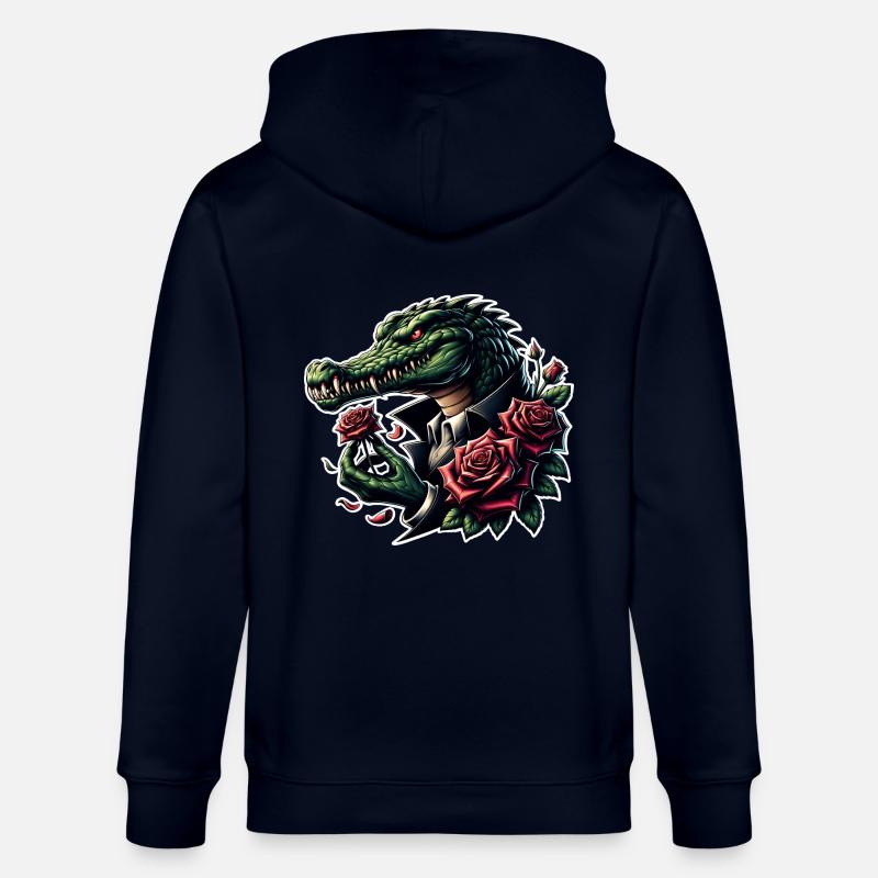 Krokodil - Stanley/Stella Unisex Bio-Kapuzenjacke CULTIVATOR  - Navy