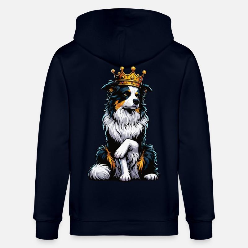 Australian Shepherd Aussie Aussiebesitzer Aussies - Stanley/Stella Unisex Bio-Kapuzenjacke CULTIVATOR  - Navy