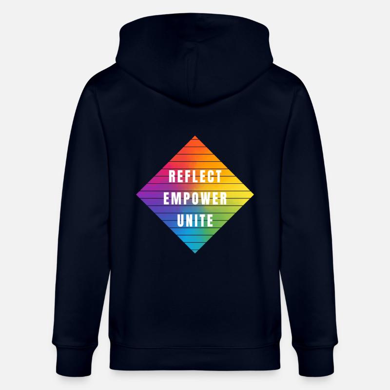 PRIDE Reflect empower unite - Stanley/Stella Unisex Bio-Kapuzenjacke CULTIVATOR - Navy