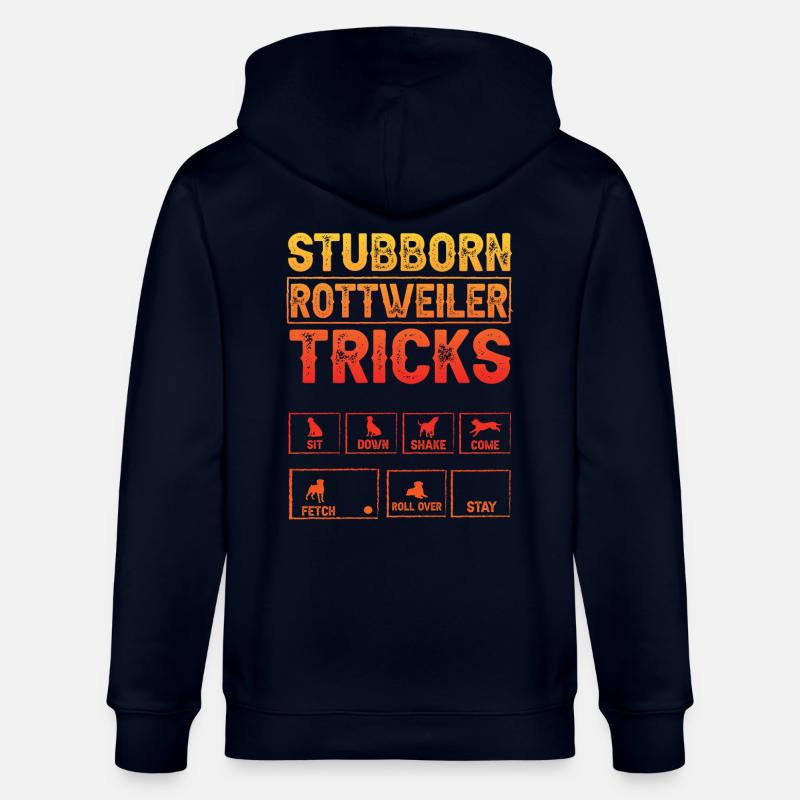 Stubborn Rottweiler Tricks - Stanley/Stella Unisex Bio-Kapuzenjacke CULTIVATOR  - Navy