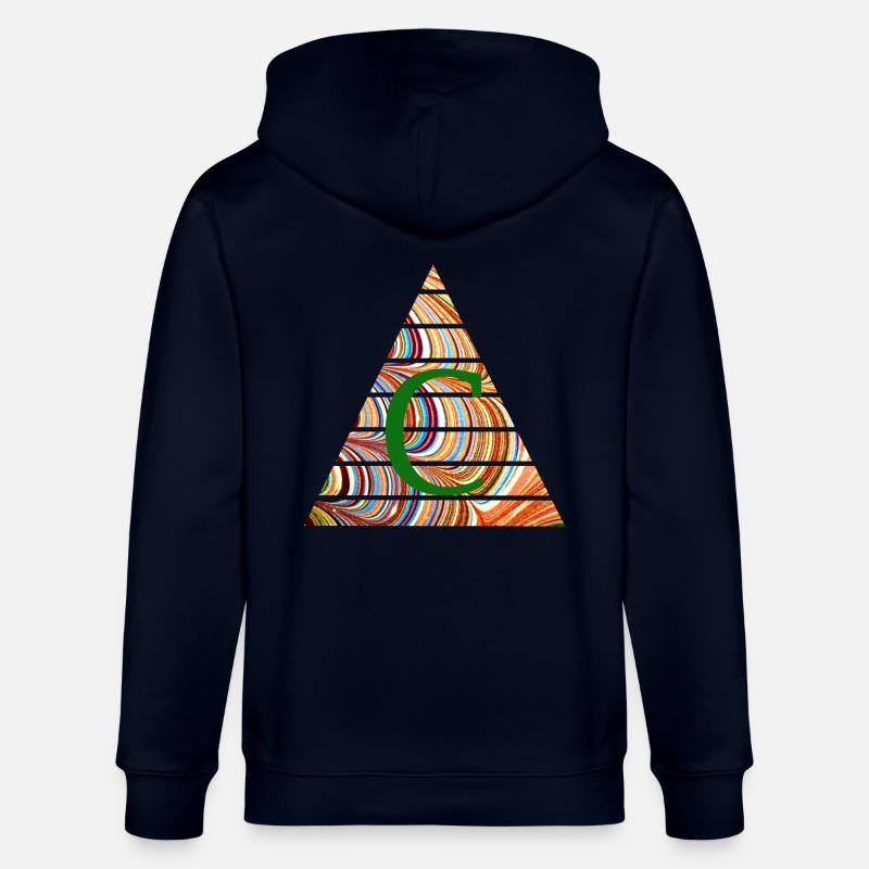 triangle e 56 c - Stanley/Stella CULTIVATOR  Unisex Organic Hooded Jacket - navy