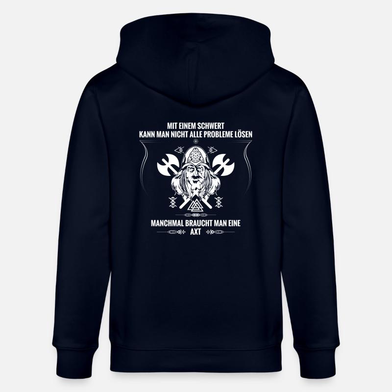 Wikinger Axt - Stanley/Stella Unisex Bio-Kapuzenjacke CULTIVATOR  - Navy