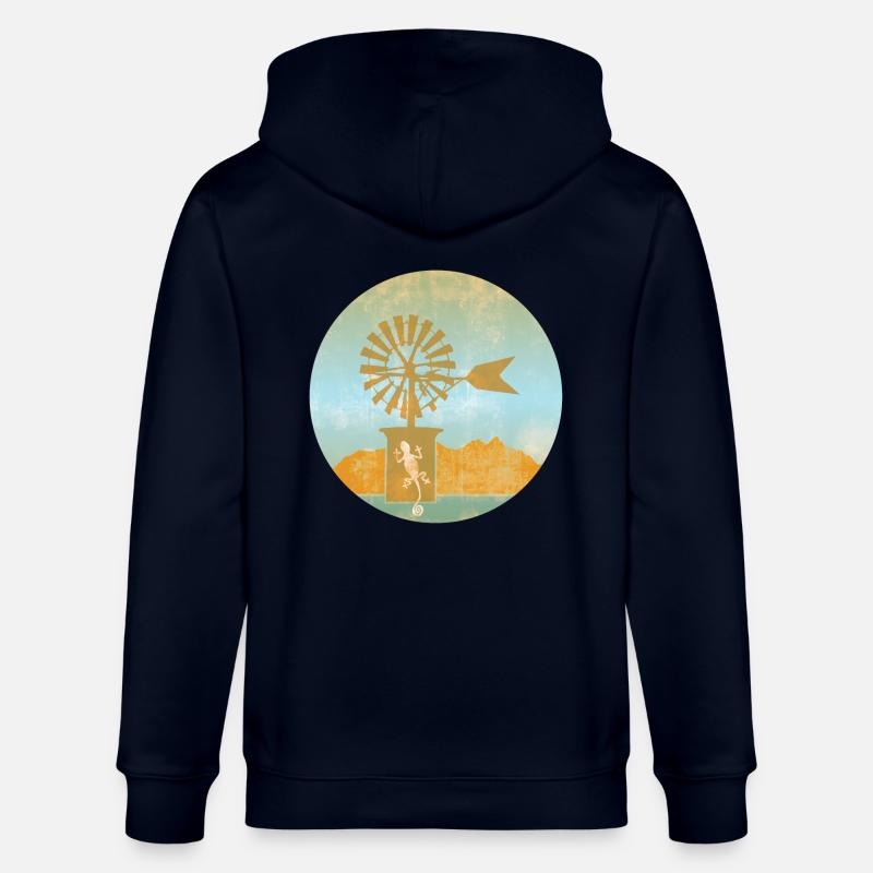 Windmühle - Balearen - Stanley/Stella Unisex Bio-Kapuzenjacke CULTIVATOR  - Navy
