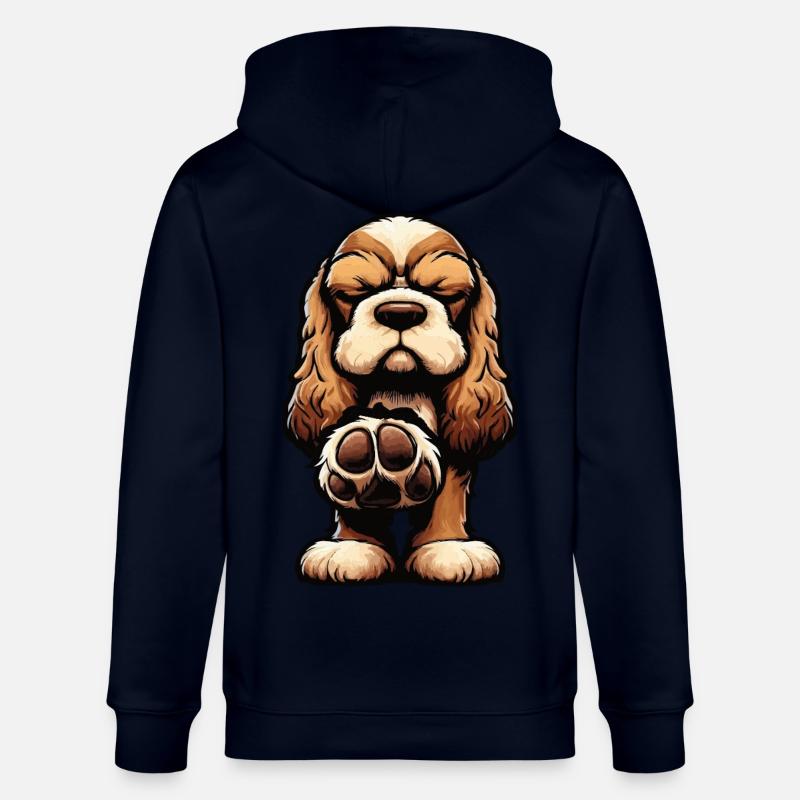 Cocker Spaniel Cockerhund Cocker Spaniel Besitzer - Stanley/Stella Unisex Bio-Kapuzenjacke CULTIVATOR  - Navy